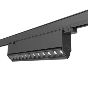 Pista assimétrica linear ajustável, luz global super fina fixa pista 3 fases luzes led moderna para lojas de varejo 100-240v ac