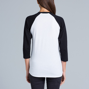 Nouveauté <span class=keywords><strong>T</strong></span>-<span class=keywords><strong>shirt</strong></span> <span class=keywords><strong>de</strong></span> <span class=keywords><strong>baseball</strong></span> à manches raglan 3/4 personnalisé - Product Image 4