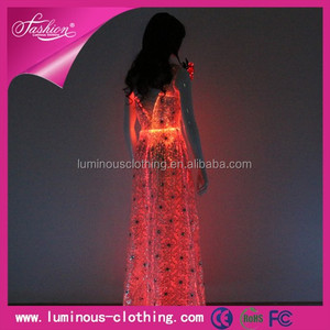 Led glow patrones del vestido de boda libre / envío de alibaba vestido de boda / taobao vestido de boda vestido - Product Image 2