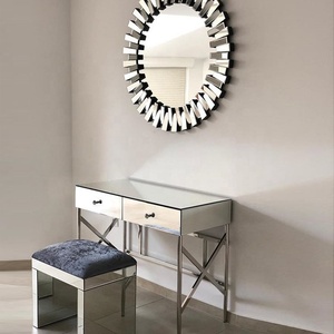Mirrored <strong>Dressing</strong> <strong>Table</strong> <strong>with</strong> <strong>Mirror</strong> Stainless Steel High Quality Modern Bedroom Furniture Dresser Bedroom Makeup Sets <strong>Antique</strong> - Product Image 4