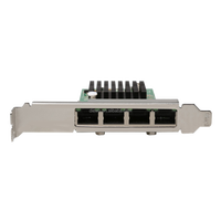 Maxsun — carte réseau RJ45 multiport, 4 ports, 10/100/1000 mb/s, PCI-E, processeur Intel I350, pour windows 7, haute qualité