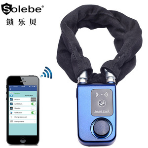 Lucchetto per Bici con Controllo da Smartphone, Catena in Acciaio, Allarme Antifurto 110dB per Scooter e Moto, Blocco App per Porte in Vetro - Product Image 2