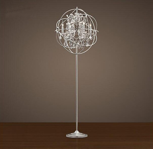 Trực Tuyến Tùy Biến Retro Sàn Sắt Đèn Cho Phòng Khách Trang Trí Nội Thất Và Pha Lê Đèn Sàn Cho Cà Phê Nhà Hàng Cửa Hàng Quần Áo - Product Image 2