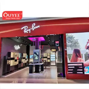 Ouyee Display Showcase Optical Store Display Furniture Cabinet Eyewear Display Racks For Sunglasses Shop
