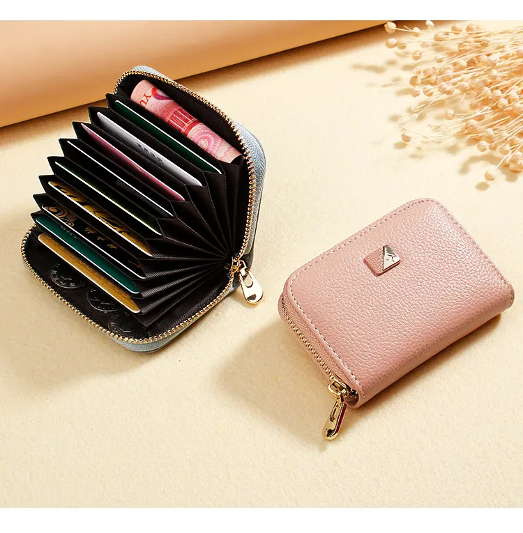 TAOMICMIC new fashionable multi-slot organ Women's zipper coin purse credit card holder