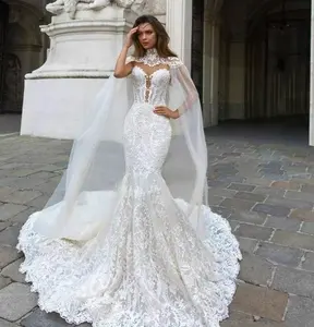 Sang Trọng Thanh Lịch Fancy Quảng Châu Corset Mermaid Wedding Dresses