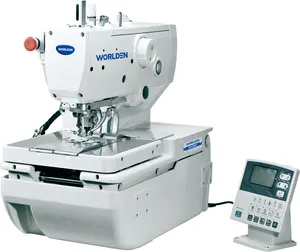 WD-9820 Typische Nieuwe Industriële High Speed Stiksteek Geautomatiseerde Oogje Knop Holing Machine