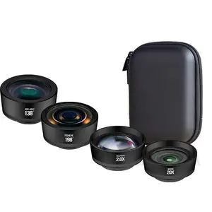 베스트 셀러 미국 dslr 전화 카메라 매크로 렌즈 20x 클로즈업 4 in 1 아이폰 X 256gb 렌즈 키트