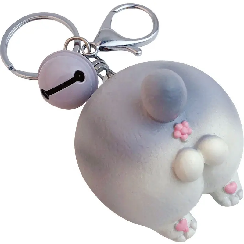 Nette Kawaii 3d Cartoon Charakter Hund Pfote Haken Keychain Mit Sound