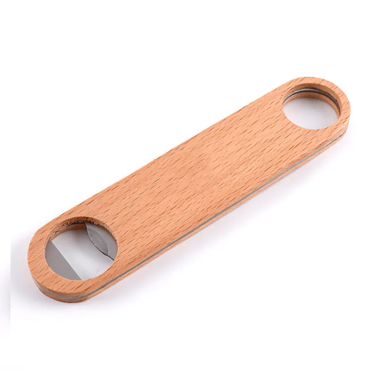 design your own customized blank wood handle wooden beer bottle opener openers