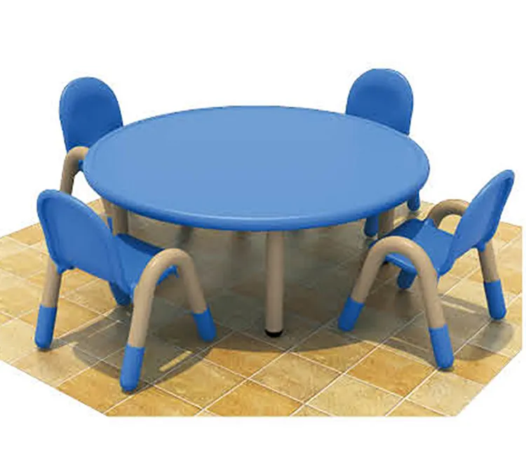 China fábrica profesional de suministro de alta calidad barato popular mesa de los niños de preescolar de plástico redondo hermosa tabla para la venta