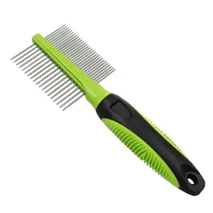 Best pet dog plastic flea treatment two side comb for dogs