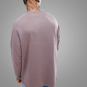 Hiver hommes Col Ras Du Cou Sweat Plaine Polaire Mode <span class=keywords><strong>Pull</strong></span> Surdimensionné À La Palangre Hommes Sweat Avec Cordon de Serrage Cou - Product Image 3