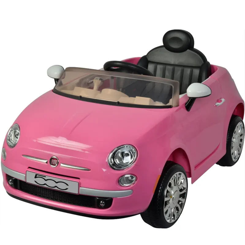 Милая розовая машинка для езды на автомобиле Fiat лицензированные детские электрические автомобили для продажи