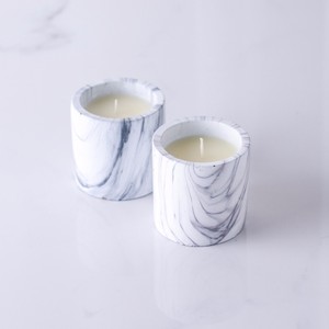 Conception personnalisée En Gros Marbleing Ciment Pot Pot de Bougie Parfum De <span class=keywords><strong>Citronnelle</strong></span> - Product Image 3