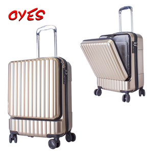 ABS + PC caso de Apertura frontal equipaje 20 pulgadas 24 pulgadas descenso maleta travelmate <span class=keywords><strong>delsey</strong></span> Carro de equipaje - Product Image 1