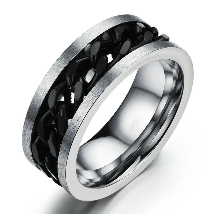 Atacado aço inoxidável barato moda impermeável jóias Biker Men's Ring