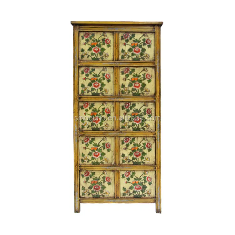 chinese antique furniture beijing living room sideboard tibetan painted cabinet