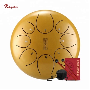 Tambours à doigts en acier, tambour jamaïcain, handpan harmonique, comprend une maillette musicale en caoutchouc et un sac de transport - Product Image 1