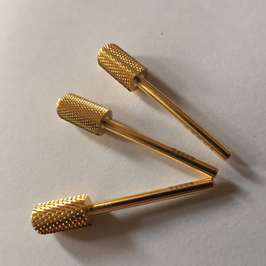 Fivor eléctrica cuidado <span class=keywords><strong>de</strong></span> uñas nail art drill bit <span class=keywords><strong>oro</strong></span> carburo accesorio - Product Image 4
