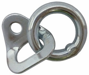 Anillo de Anclaje Fijo de Acero Industrial para Escalada en Roca, Resistencia a la Rotura de 25 kN, 10 mm/12 mm - Product Image 1