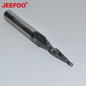 8*30 * R1.5 * 75L Carburo sólido Fresas de extremo de bola en espiral de dos flautas Brocas de enrutador <span class=keywords><strong>CNC</strong></span> con cortador cónico de recubrimiento - Product Image 3