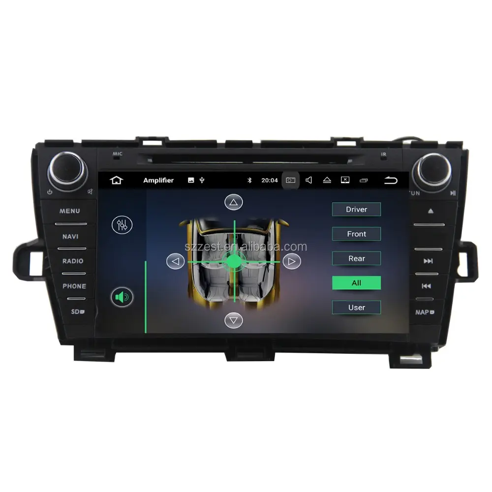 Chine Fabrication Android 12 wifi Voiture DVD audio radio gps navigation pour toyota prius voiture stéréo 2009 2010 2011 2012 2013