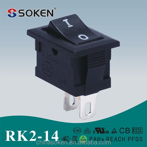 Soken t100 250vac 1a мини тумблер rk2-14 CQC сертификации TUV