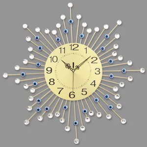 モダンな壁掛け時計アイアンイービルアイダイヤモンド型壁掛け時計家の装飾アートクラフト壁掛け時計