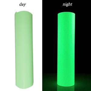 โรงงานขายส่งสีขาวเปลี่ยน <span class=keywords><strong>Aquamarine</strong></span> Glow In The Dark ฟิล์มส่องสว่างความร้อนไวนิลสำหรับเสื้อยืด - Product Image 6