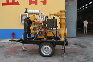 Water Pump Engine Agriculture Irrigation Diesel Engine Water Pump Set With Trailer Exported To Thailand
