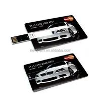 卸売業者大量生産8GB超薄型彫刻ロゴクレジットカード形状USBメモリースティック
