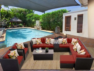 Hotel de 5 estrellas elegante salón transversal grande exterior silla y <span class=keywords><strong>mesa</strong></span> muebles de ratán <span class=keywords><strong>sofa</strong></span> - Product Image 4