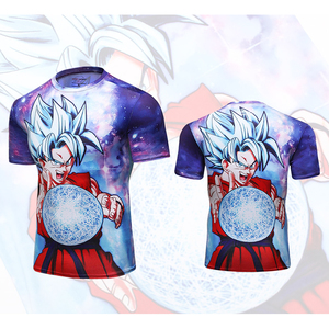T-Shirt imprimé dragon ball pour homme, haut de Super-héros, dessin animé japonais, Super Saiyan, <span class=keywords><strong>Vegeta</strong></span>, Fitness, Gym, été - Product Image 3