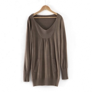 Usine Personnalisée 2019 Amérindienne À Manches Longues Couleur Unie Femme Enceinte Pulls - Product Image 1