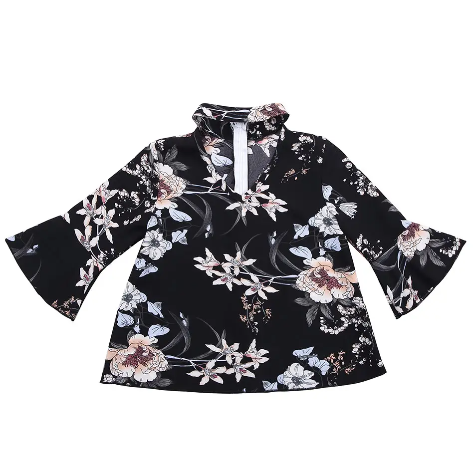 Baby Girls Long Sleeve Shirt Tops Baby Floral Girls Blouses