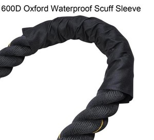 100% Đen poly Dacron bền & thân thiện với môi 1.5 trong 30ft Gofit Combat Rope - Product Image 6