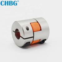 Manchon de couplage élastique en alliage d'aluminium pour moteur servo, moteur pas à pas, vis, tour CNC, codage, type fleur de prunier
