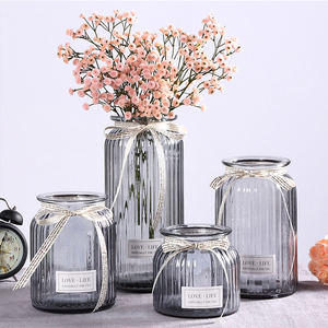 Vaso Sospeso in Vetro Trasparente Stile Nordico, Design Tradizionale a Forma di Campana <span class=keywords><strong>per</strong></span> Matrimoni e Bar Mitzvah - Product Image 3