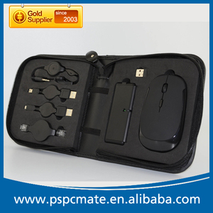 Negro viajes de negocios regalo para el ordenador portátil de regalo con ratón inalámbrico/hub usb/cable auricular - Product Image 3