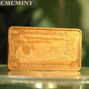 Yüksek kaliteli 1 oz 999 ince bakır $100 kanadalı fatura Bar sikke en iyi fiyat ile - Product Image 3