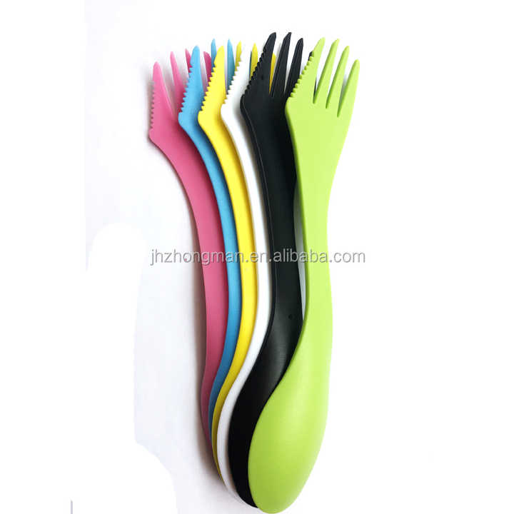 Three in one fork spoon knife spork knife , spoon sfork or