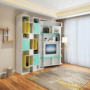Bed Murphy Vertical Bed Vertical Rotating Bed With Cabinet Bookcase For Single Apartment Sitting Room Bed Room Bachelor Pad Murphy Bed