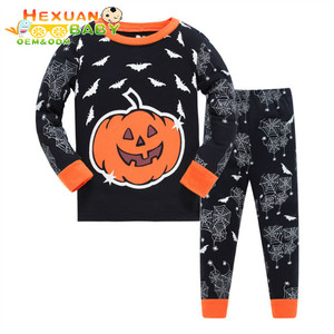 Pyjamas pour enfants de 3 à 8 <span class=keywords><strong>ans</strong></span> Vêtements de nuit en coton à manches longues pour bébés garçons Pyjamas d'été imprimés pour enfants Style 035 - Product Image 2