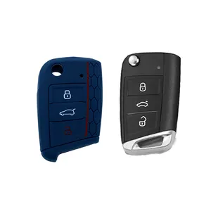 汽车配件汽车钥匙扣3按钮硅胶汽车钥匙套