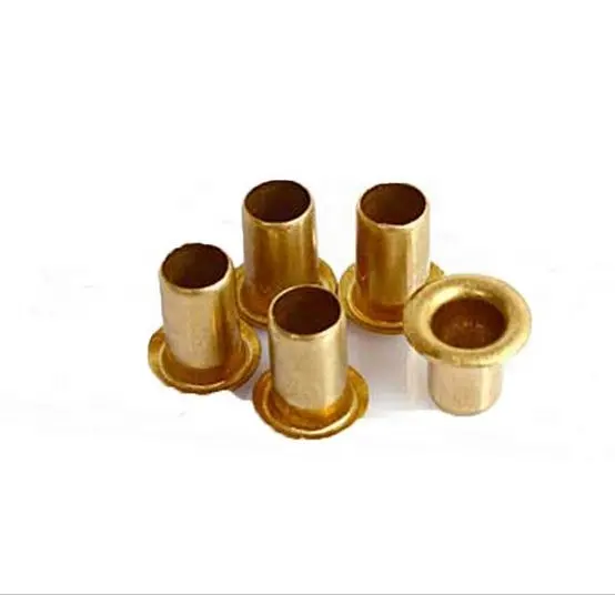 small semi tubular hollow eyelet brass copper rivets fastener