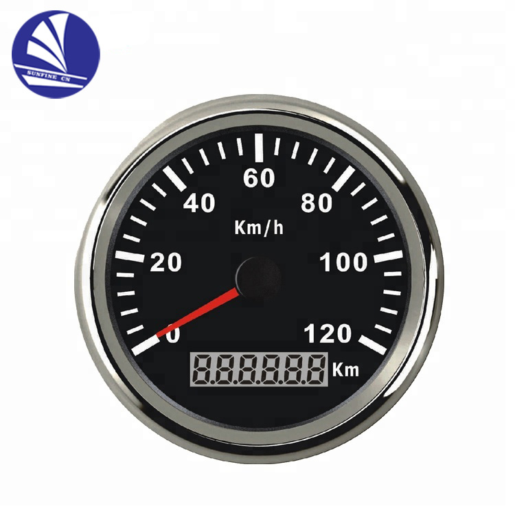 GPSスピードメーター 120km/h表示 本体 0-120km/h調整可能 9-32V汎用GPSスピードメーター/電気メーター/車速計