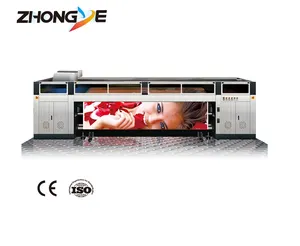 UV Roll untuk Roll Ekonomi Langsung Inkjet Plotter Printer Kertas Dinding 3D Bahan Lembut Media Industri Iklan Zhongye