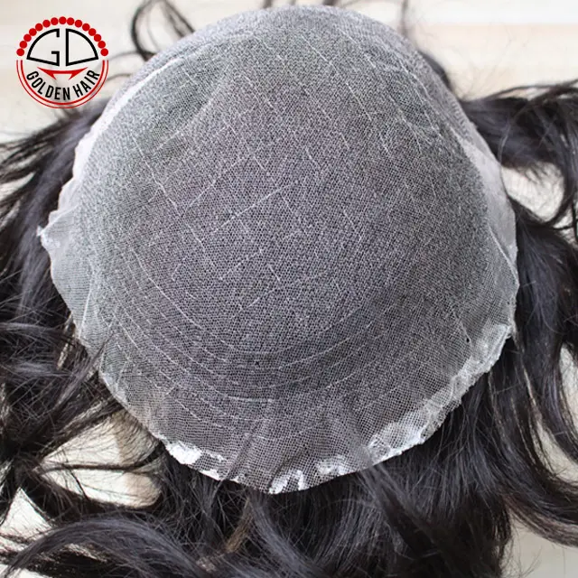 High Quality French Lace Full Cap 6 Inch Hair Men Toupee