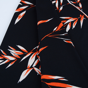 Vente en gros 100% polyester ITY Moss crêpe imprimé tricot tissu extensible dans les quatre sens trame tricotée pour les femmes robes douces costumes pour filles - Product Image 2